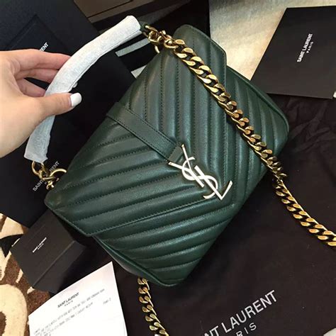 ysl green handbag|yves saint laurent shoulder bag.